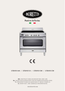 Mode d’emploi Boretti CFBI901ZW Cuisinière