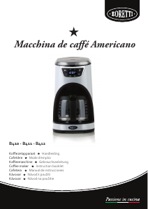 Manual de uso Boretti B412 Máquina de café