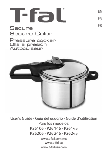 Manual de uso Tefal P2614632 Secure Color Olla a presión