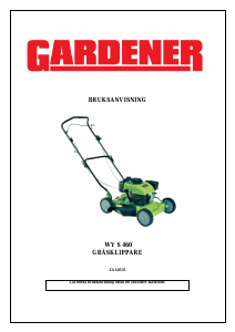 Bruksanvisning Gardener WY S 460 Gräsklippare