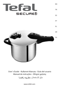 Kullanım kılavuzu Tefal P2500834 Secure5 Düdüklü tencere