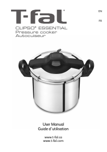 Manual Tefal P4424937 Clipso Essential Pressure Cooker