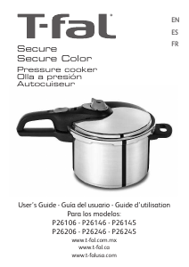 Manual de uso Tefal P2615438 Secure Color Olla a presión