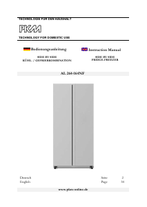 Manual PKM AL 264-164 NF Fridge-Freezer