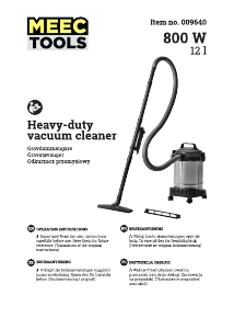 Instrukcja Meec Tools 009-640 Odkurzacz