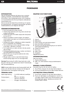 Brugsanvisning Biltema 24-6380 Radio