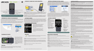 Mode d’emploi ARCHOS 18b Vision Lecteur Mp3