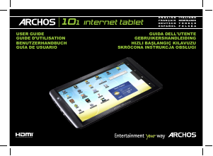 Manual de uso ARCHOS 101 Tablet