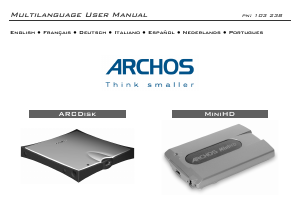 Manual ARCHOS ARCDisk Hard Disk Drive