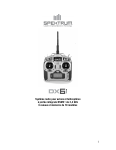 Mode d’emploi Spektrum DX6i Contrôleur RC