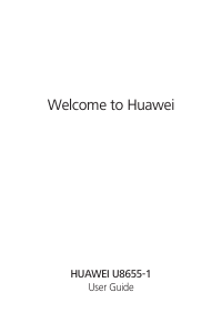 Handleiding Huawei U8655-1 Mobiele telefoon