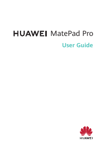 Manual Huawei MatePad Pro Laptop