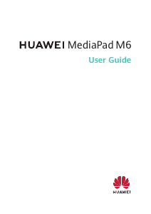 Manual Huawei MediaPad M6 Tablet