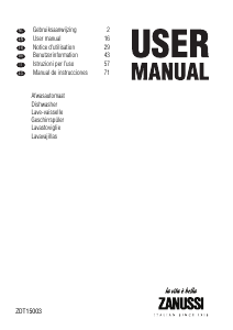 Mode d’emploi Zanussi ZDT15003FA Lave-vaisselle