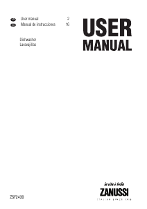 Manual de uso Zanussi ZSF2430 Lavavajillas