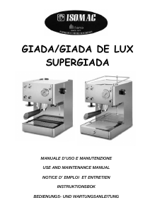 Manuale Isomac Supergiada Macchina per espresso