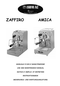 Mode d’emploi Isomac Zaffiro Machine à expresso