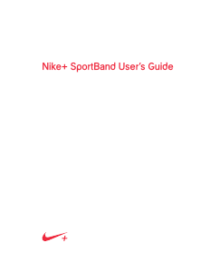 Manual Nike+ SportBand Activity Tracker