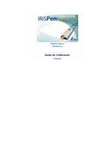 Mode d’emploi IRIS IRISPen Mini 6 (Windows) Scanner