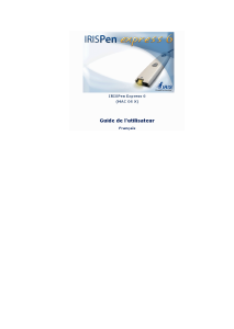 Mode d’emploi IRIS IRISPen Express 6 (MAC OS X) Scanner