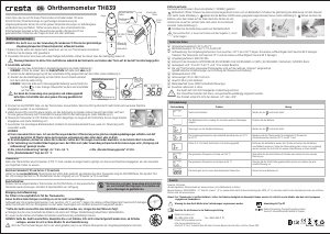 Bedienungsanleitung Cresta TH839 Thermometer