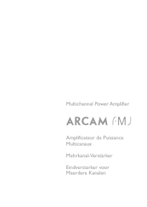 Bedienungsanleitung Arcam P7 Verstärker