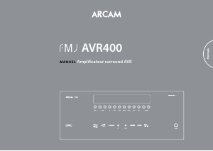 Mode d’emploi Arcam AVR400 Amplificateur