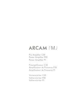 Manual Arcam C30 Pre-amplifier