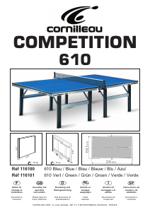 Manual Cornilleau Competition 610 Table Tennis Table