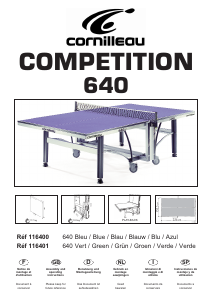 Manual Cornilleau Competition 640 Table Tennis Table