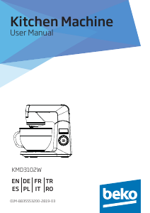 Manuale BEKO KMD3102W Impastatrice planetaria