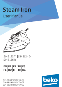 Manual de uso BEKO SIM 3124 D Plancha