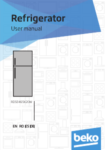 Mode d’emploi BEKO RDSE465K20W Réfrigérateur combiné