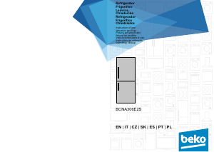 Manual BEKO BCNA306E2S Fridge-Freezer