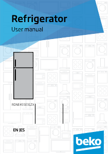 Manual de uso BEKO RDNE455E31ZX Frigorífico combinado