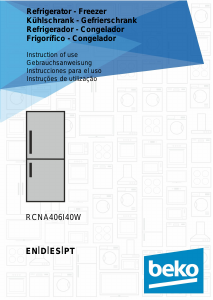 Manual BEKO RCNA406I40W Frigorífico combinado