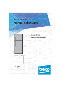 Manual de uso BEKO RDNE535E20W Frigorífico combinado