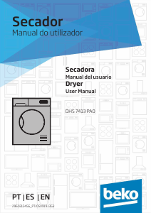 Manual BEKO DHS 7413 PA0 Máquina de secar roupa