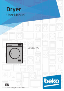 Manual BEKO DU 8112 PA0 Dryer