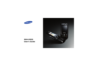 Manual Samsung SGH-D820S Mobile Phone