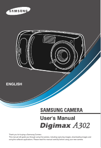 Manual Samsung Digimax 302 Digital Camera