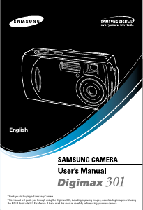 Manual Samsung Digimax 301 Digital Camera