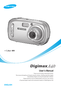 Manual Samsung Digimax A40 Digital Camera
