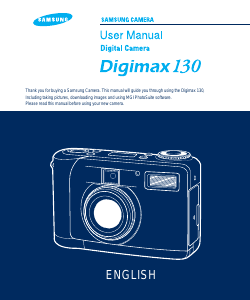 Manual Samsung Digimax 130 Digital Camera