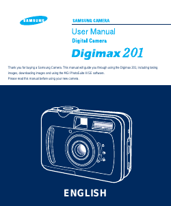 Manual Samsung Digimax 201 Digital Camera