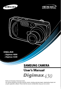 Manual Samsung Digimax 430 Digital Camera