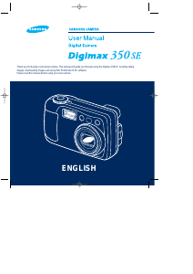 Manual Samsung Digimax 350 SE Digital Camera