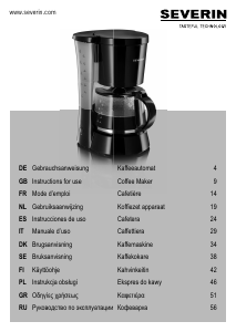 Manual de uso Severin KA 4478 Máquina de café