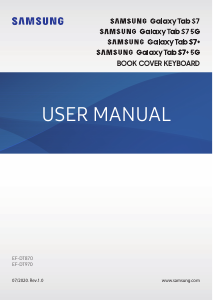 Manual Samsung EF-DT970 Galaxy Tab Tastatură