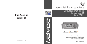 Mode d’emploi iRiver iFP-800 Lecteur Mp3